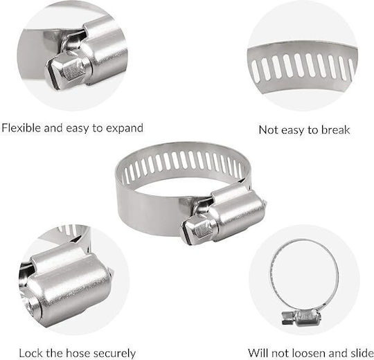 Set 26 Cleme Pentru Furtunuri Zola 6 Dimensiuni Diferite 16 22 25 28 X 8 Mm 35/40 X 12 7 Mm Cutie De Depozitare