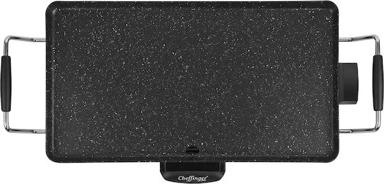 Cheffinger Electric Griddle Non-stick Surface Insulated Handles Black