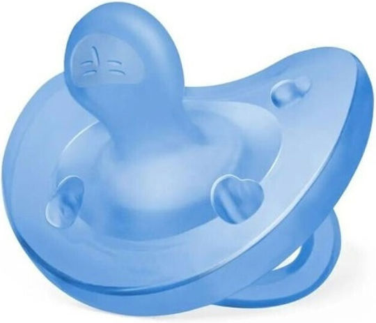 Chicco Physio Soft Биберон Силикон Светлосин за 6-16 месеци