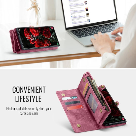 Caseme Wallet Silicone Burgundy (Galaxy S26 Ultra)