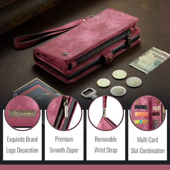 Caseme Wallet Silicone Burgundy (Galaxy S26 Ultra)