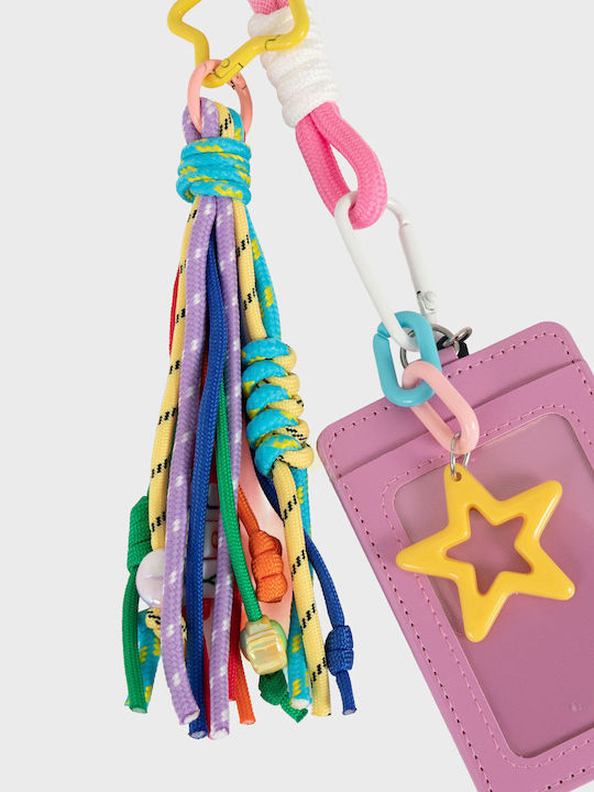 Mc2 Saint Barth Keyring Loop Badge Holder Multi Colors Accessories Female Multi Colors Keyr002-00734l