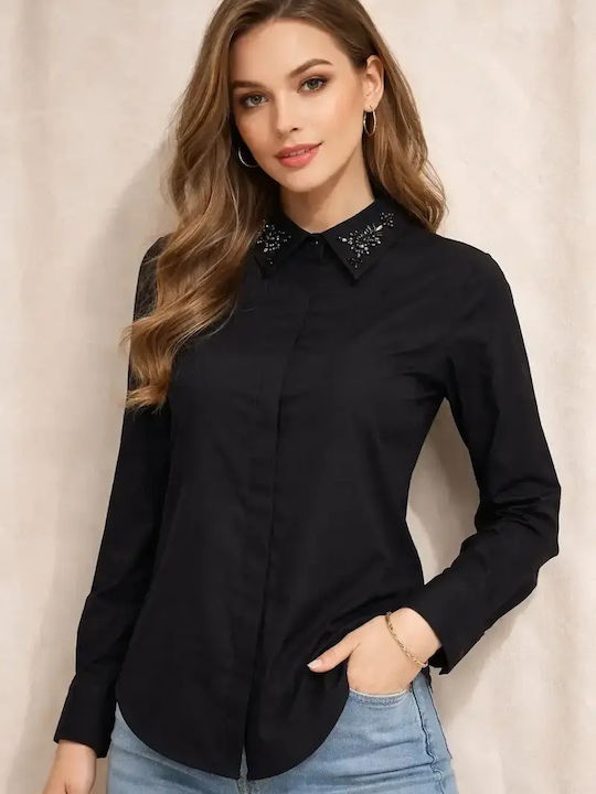 Long Sleeve Women's Shirt Black