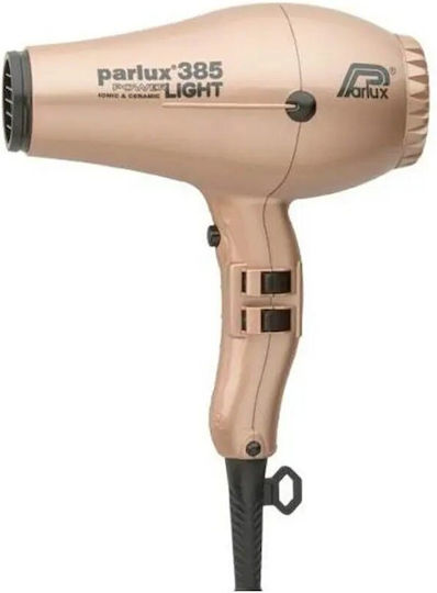 Parlux 385 Power Light Ionic Επαγγελματικό Πιστολάκι Μαλλιών 2150W Light Gold