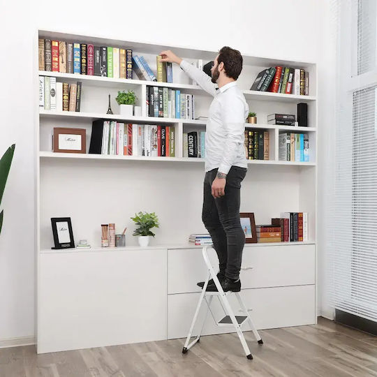 Songmics Scară din Aluminiu cu 2 Trepte