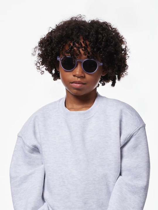 Izipizi Round Kids Sunglasses with Polarized Lens Purple for 5-7 Years