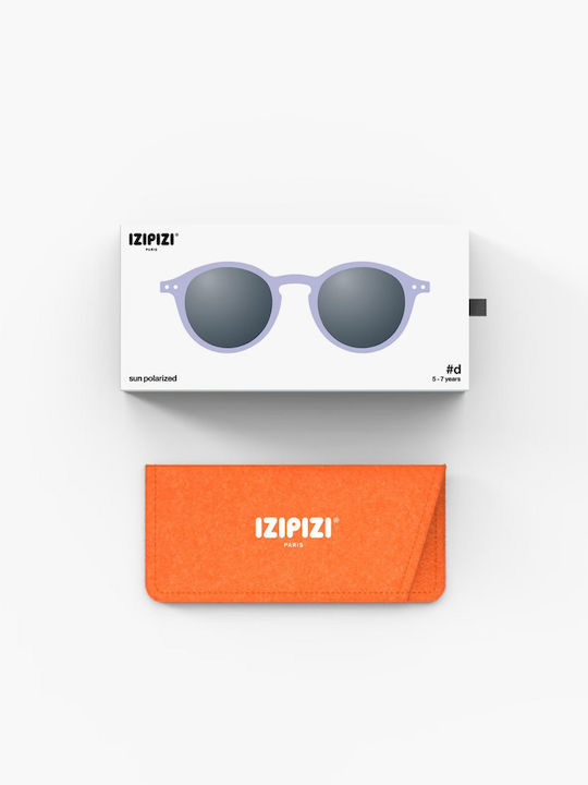 Izipizi Round Kids Sunglasses with Polarized Lens Purple for 5-7 Years