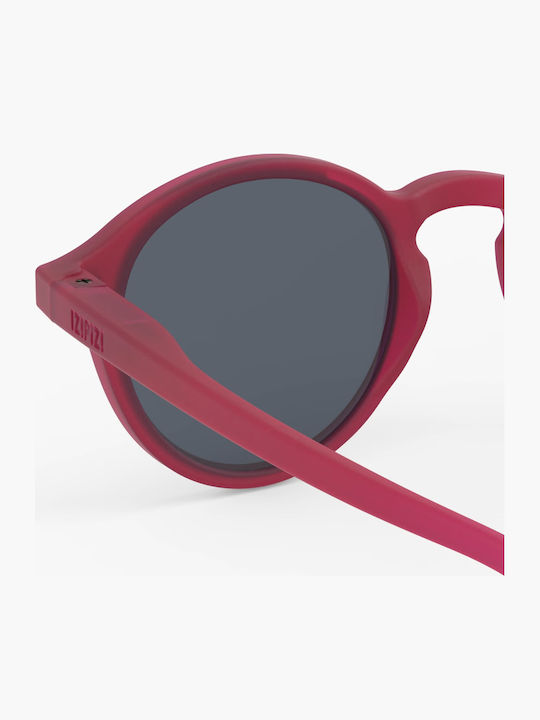 Izipizi #d Οβάλ Παιδικά Γυαλιά Ηλίου με Polarized Φακό Κόκκινα για 5-7 Ετών