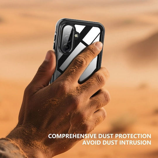 Shellbox 360 Full Cover Σιλικόνης / Πλαστικό Αδιάβροχο Μαύρο (Galaxy A17)