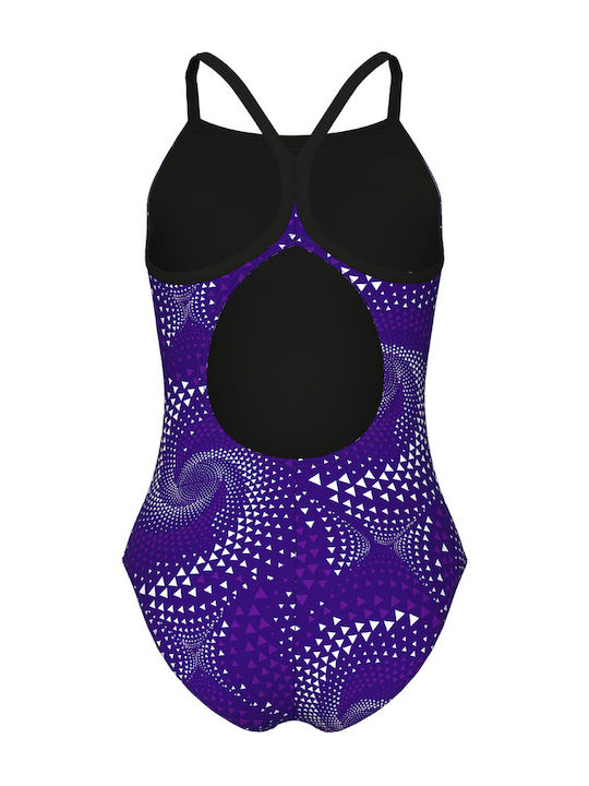 Arena Kids One-Piece Swimsuit Black-team Purple