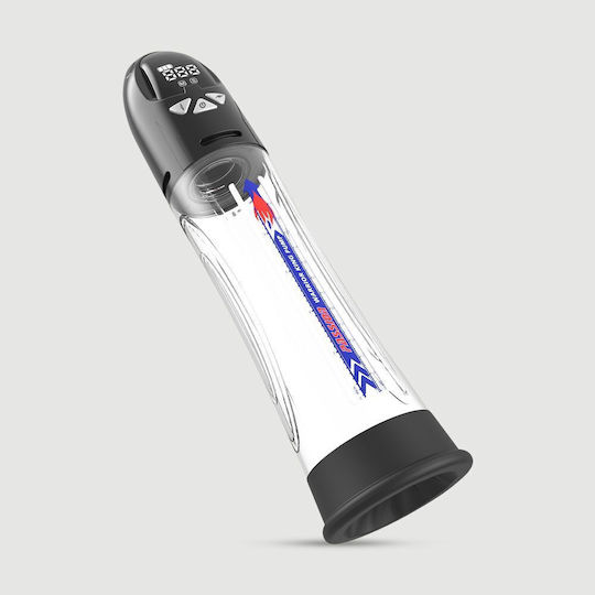 Electric Water Penis Pump Lcd Screen Waterproof Pump My Dick Lcd Hydro Penis Pump Transparent