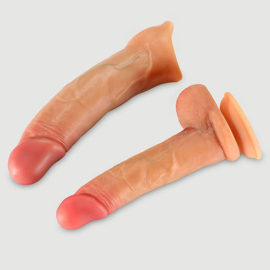 Realistisches Penis-Kleid aus Weicher Silikon 20,5 Cm Real Deal Soft Silicone Realistische Penis-Verlängerung Natürlich