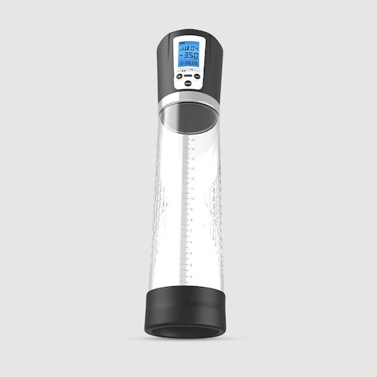 Electric Penis Pump LCD Screen Sexopolis Male LCD Screen Electric Enhancer Auto Penis Pump Transparent