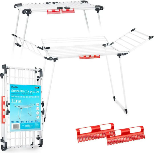 Smartic Lina Floor Folding Clothes Drying Rack with Hanging Length 22m