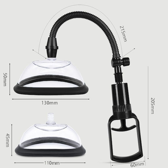 Аспиратор За Вагина Ръкохватка Manual Pussy Pump Handle Set Прозрачен