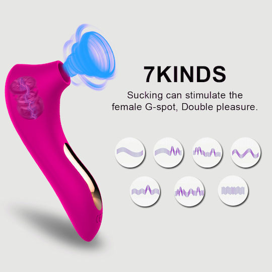 Αναρροφητής Κλειτορίδας Σιλικόνης Mika Strong Clitoral Suction Stimulator Ροζ