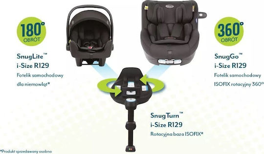 Graco Snuglite Детско Столче за Кола i-Размер Midnight
