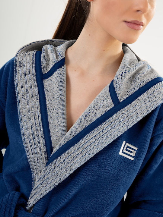 Guy Laroche Monogram Μπουρνούζι με Κουκούλα Guy Laroche Monogram Μπουρνούζι με Κουκούλα