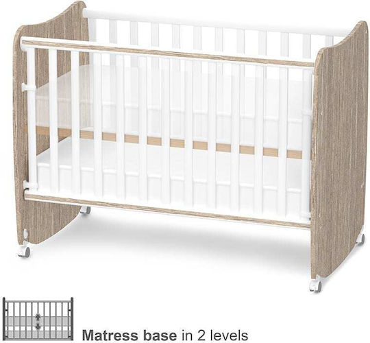 Lorelli Polymorphe Babybett Stars Weiß mit Räder