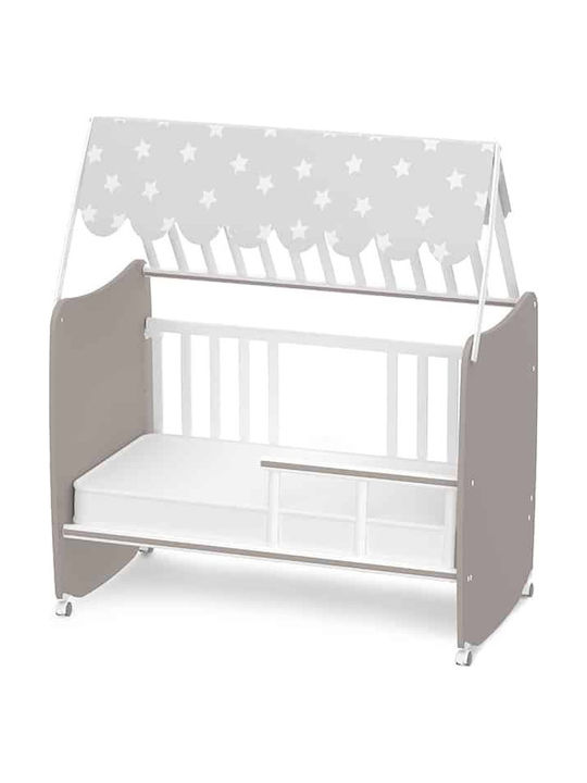 Lorelli Convertible Baby Crib White with Mattress 120x120cm