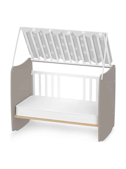Lorelli Convertible Baby Crib White with Mattress 120x120cm
