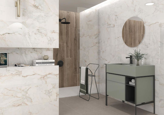 Pamesa Ceramica Placă De Podea / Montat Pe Perete Pentru Interior Finisaj Lucios 120x60cm Alb