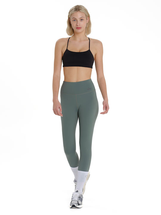 Training Damen Gekürztes Leggings Grün