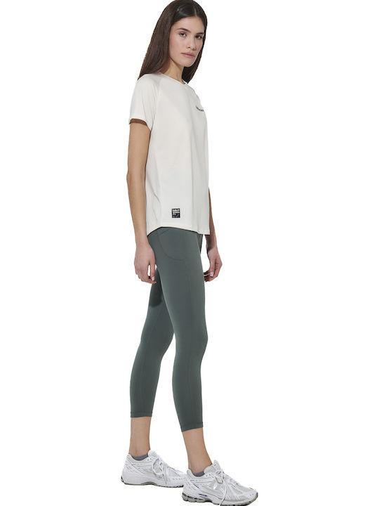 Leggings Pentru Instruire Colanti Cropped Verde