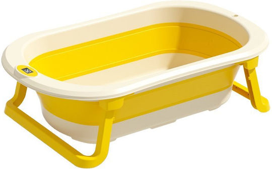 Little Mom Cadă Pliabilă Pentru Bebeluși cu Termometru Galbenă