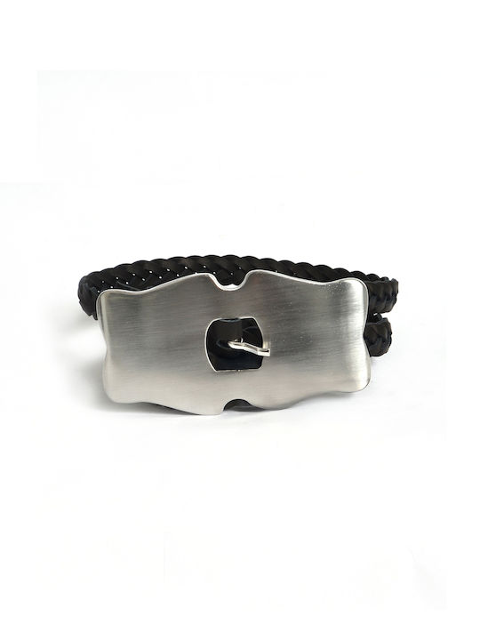 Wide Leather Women's Black Belt 8535.9022.N-black