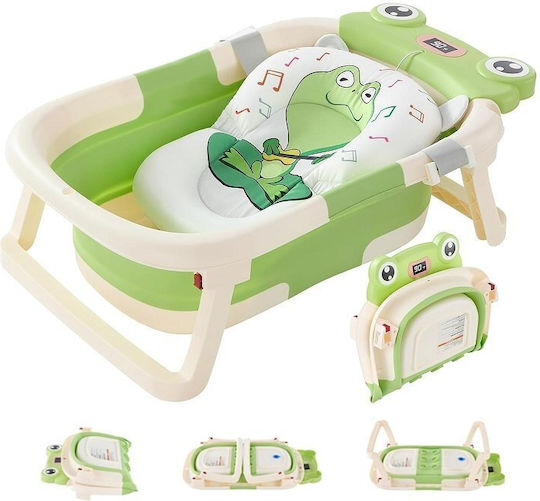 Little Mom Cadă Pliabilă Pentru Bebeluși cu Termometru Verde