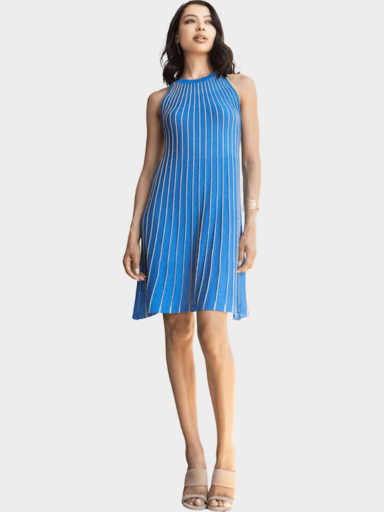 Καλοκαιρινό Midi Βραδινό Φόρεμα Royal Blue
