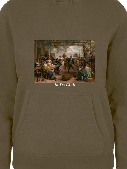 Women's Sweatshirt Hooded Olive