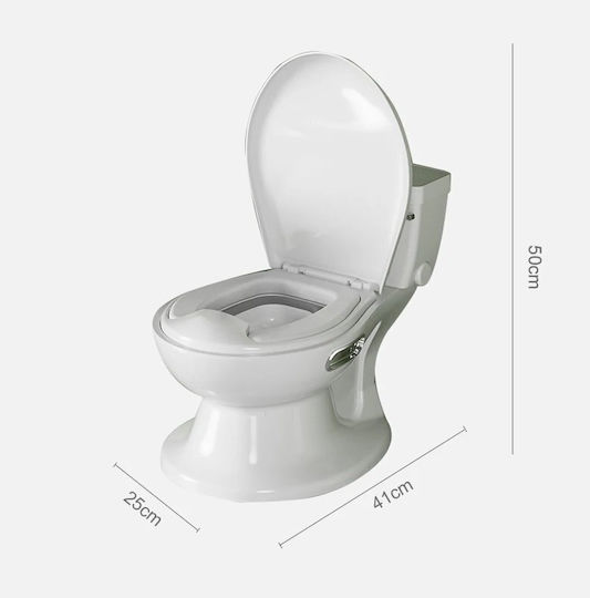 Little Mom Toaletă Pentru Copii cu Capac Alb până la 20kg