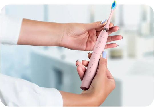 Smartic Elektrische Zahnbürste mit Reiseetui Rosa