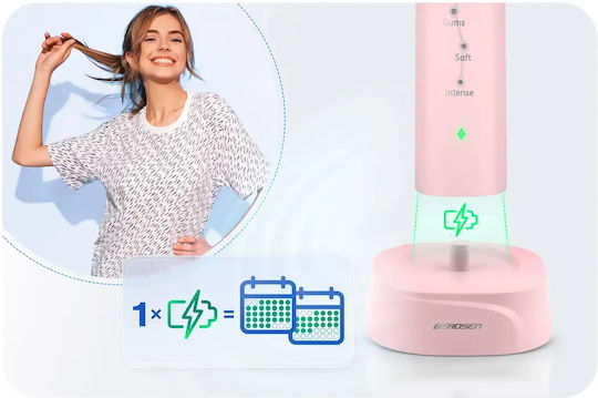 Smartic Elektrische Zahnbürste mit Reiseetui Rosa