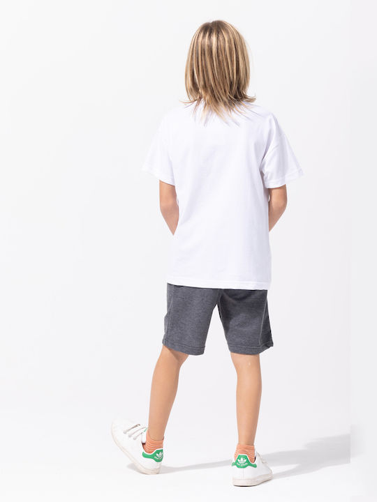 Kids Set with Shorts Summer 2 Pieces White