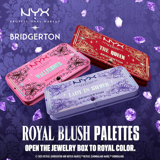 NYX Professional Makeup Bridgerton Royal Palette mit Rouge The Queen 5gr