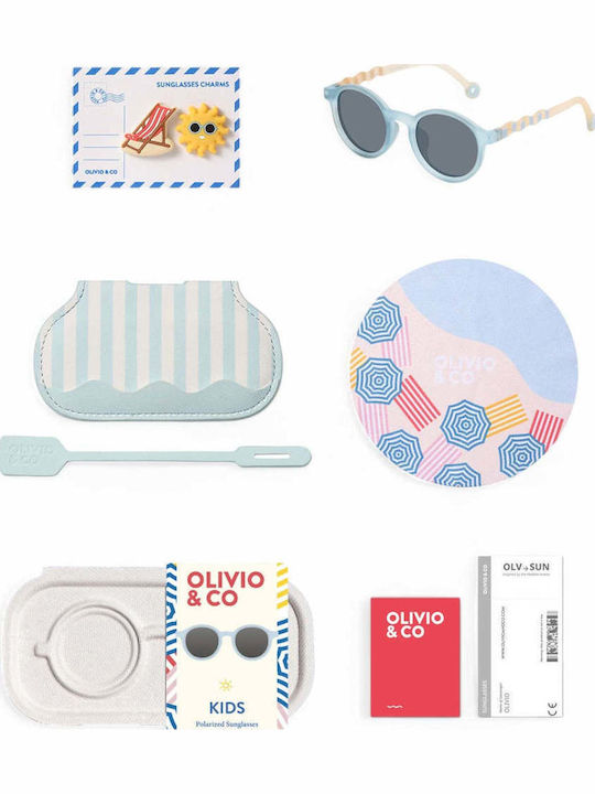 Olivio & Co Oval Kids Sunglasses Blue for 3-5 Years