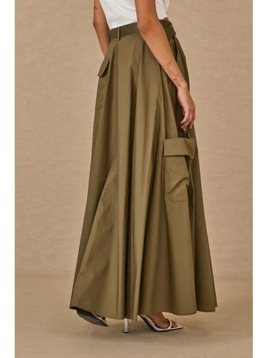 Maxi Damenrock Khaki