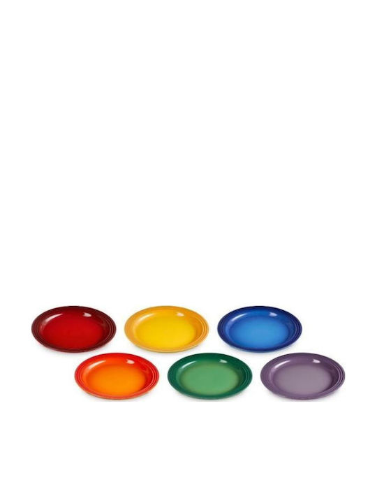 Le Creuset Πιάτο Ρηχό Πολύχρωμο με Διάμετρο 27cm 6τμχ