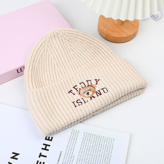 Beanie Unisex Căciulă Tricotată În Culoare Bej