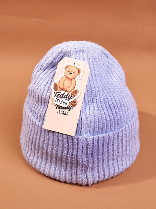 Beanie Unisex Σκούφος Πλεκτός σε Μωβ χρώμα