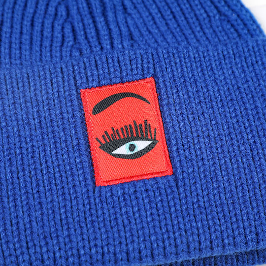 Unisex Beanie Knitted Hat in Blue Color