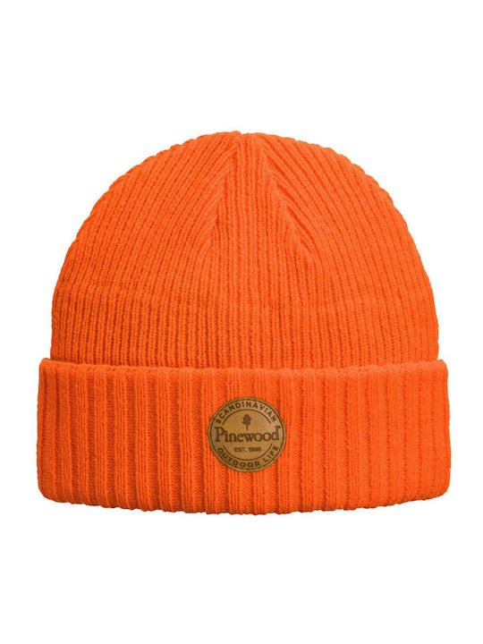 Windy Full Face Unisex Fleece Beanie Knitted in Orange Colour