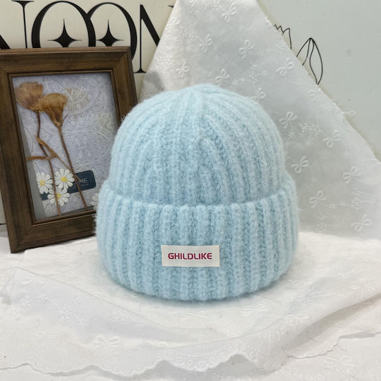Unisex Beanie Knitted Hat in Blue Color