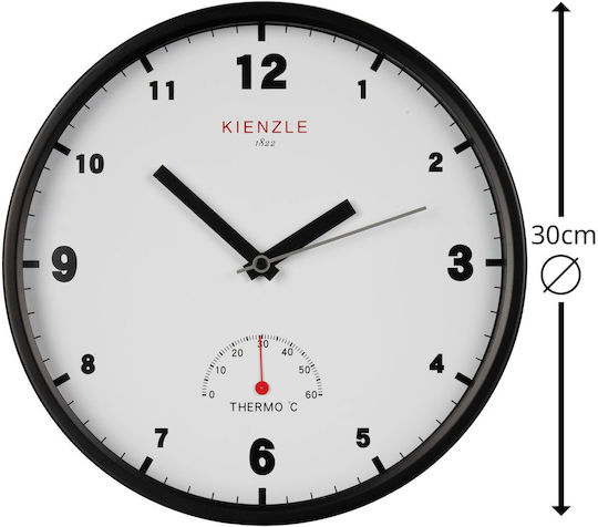 Kienzle Wanduhren Schwarze Ø30cm