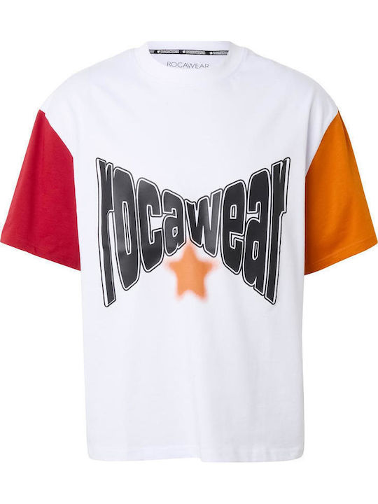 T-shirt Brightwhite/reddahlia/hawaiiansunset RWTS116-21414