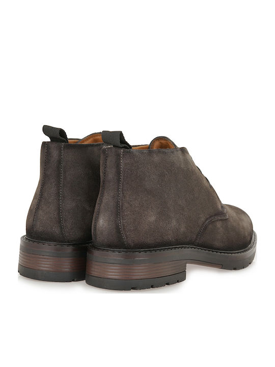 Suede Gray Men's Boots