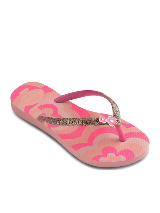 Havaianas Παιδικές Σαγιονάρες Ροζ Slim Glitter Ii